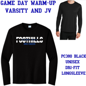 CFHS Game Day Warm-Up Long Sleeve Shirt